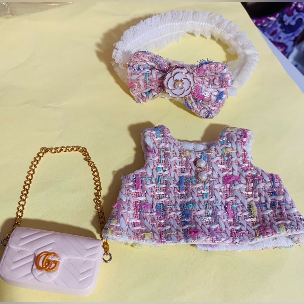 Stylish Labubu Headband and Purse Set NWT